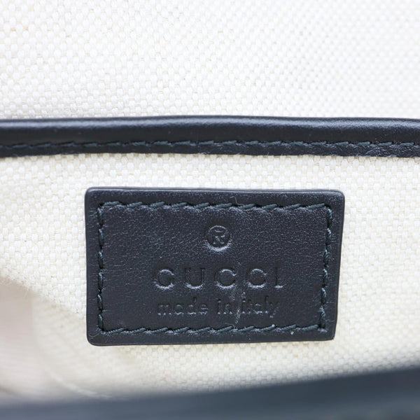 GUCCI Horsebit 1955 GG Supreme Canvas Shoulder Bag Beige 602204