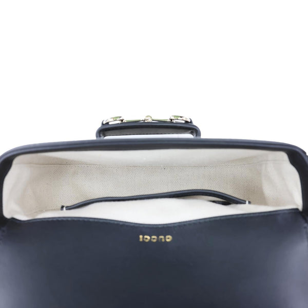 GUCCI Horsebit 1955 GG Supreme Canvas Shoulder Bag Beige 602204