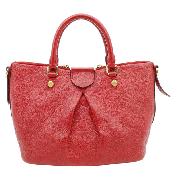 LOUIS VUITTON Mazarine Monogram Empreinte Leather Shoulder Bag Red - Front