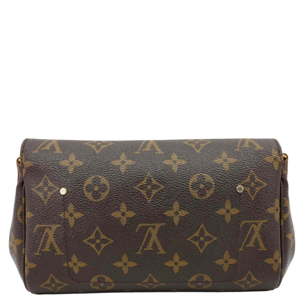 LOUIS VUITTON Favorite MM Monogram Canvas Shoulder Bag Brown