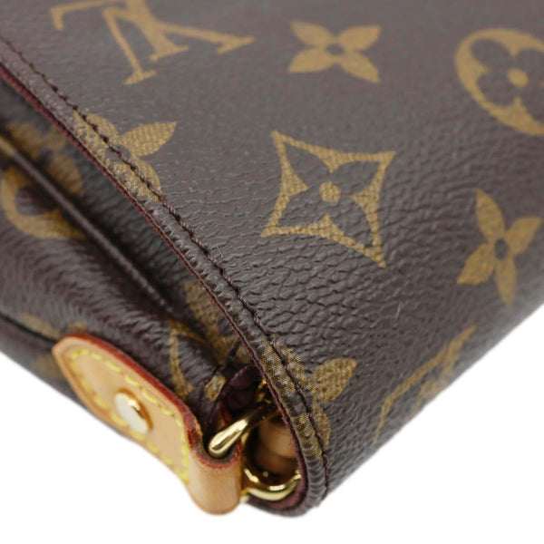 LOUIS VUITTON Favorite MM Monogram Canvas Shoulder Bag Brown