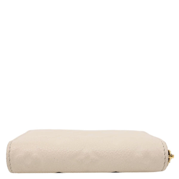 LOUIS VUITTON Zippy Coin Purse Monogram Empreinte Leather Pouch Off White