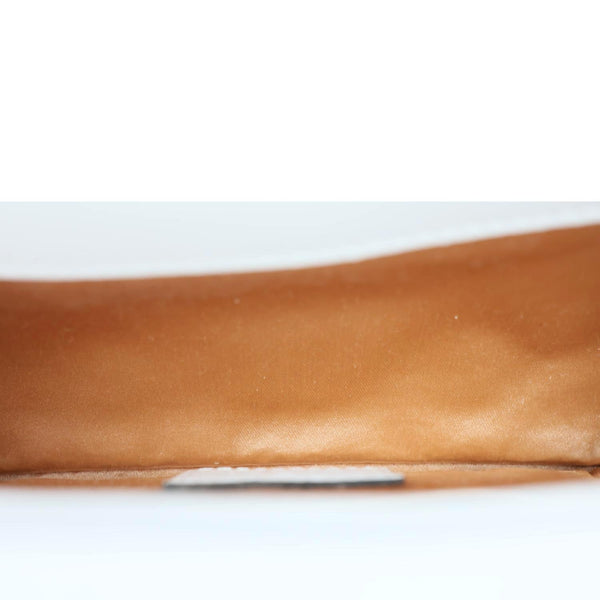 GUCCI Horsebit Quilted Lambskin Leather Chain Shoulder Bag White 764339