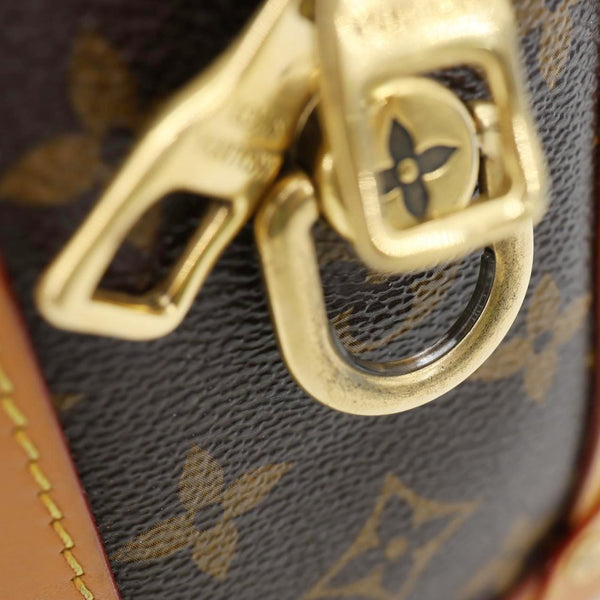 LOUIS VUITTON Soft Trunk Monogram Canvas Shoulder Bag Brown