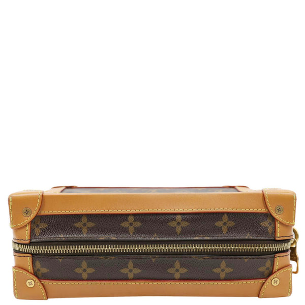 LOUIS VUITTON Soft Trunk Monogram Canvas Shoulder Bag Brown
