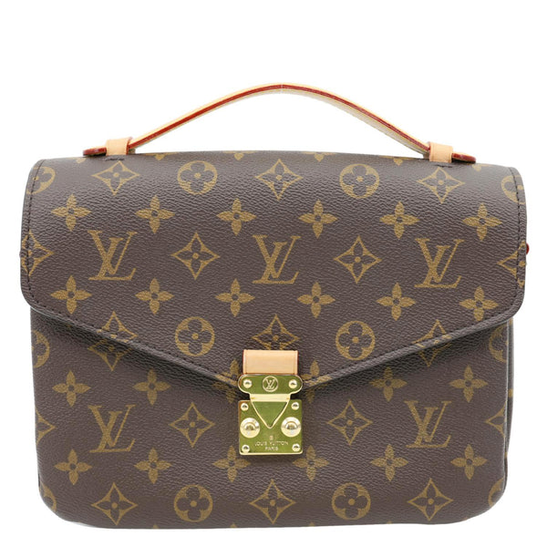LOUIS VUITTON Metis Pochette Monogram Canvas Crossbody Bag Brown