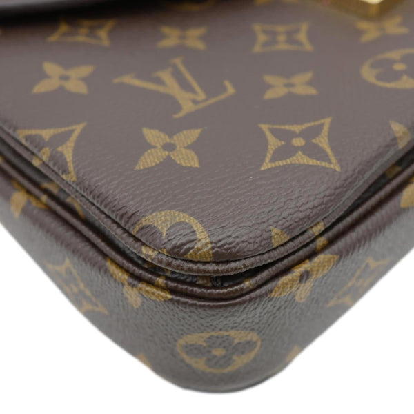 LOUIS VUITTON Metis Pochette Monogram Canvas Crossbody Bag Brown