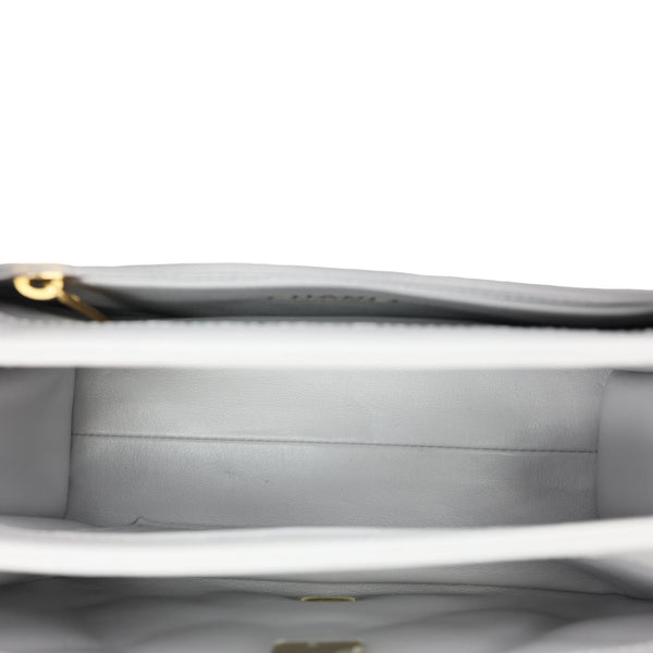 CHANEL Match Flap Mini Quilted Lambskin leather Crossbody Bag Grey