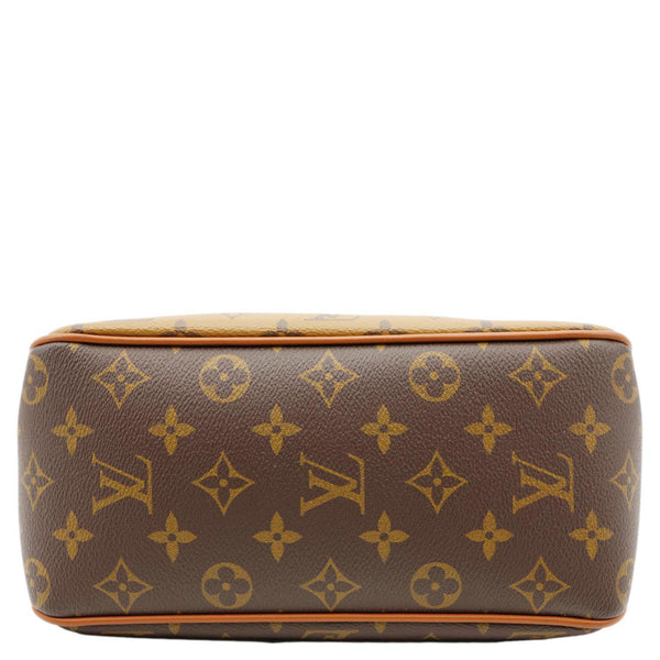 LOUIS VUITTON Dauphine Monogram Reverse Canvas Hobo Shoulder Bag Brown