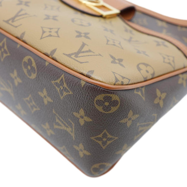 LOUIS VUITTON Dauphine Monogram Reverse Canvas Hobo Shoulder Bag Brown