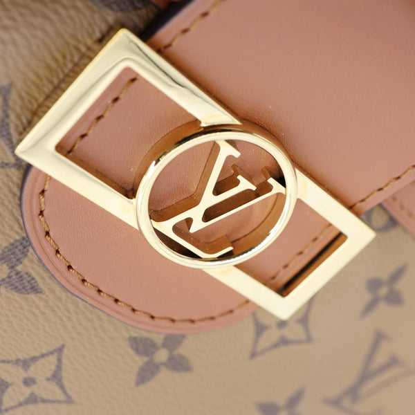 LOUIS VUITTON Dauphine Monogram Reverse Canvas Hobo Shoulder Bag Brown