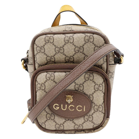 Gucci Neo Vintage Mini GG Supreme Canvas Crossbody Bag Beige 658556