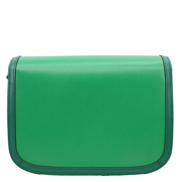 GUCCI Horsebit 1955 Small Leather Shoulder Bag Green 602204
