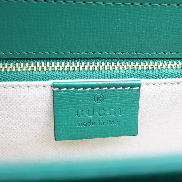 GUCCI Horsebit 1955 Small Leather Shoulder Bag Green 602204