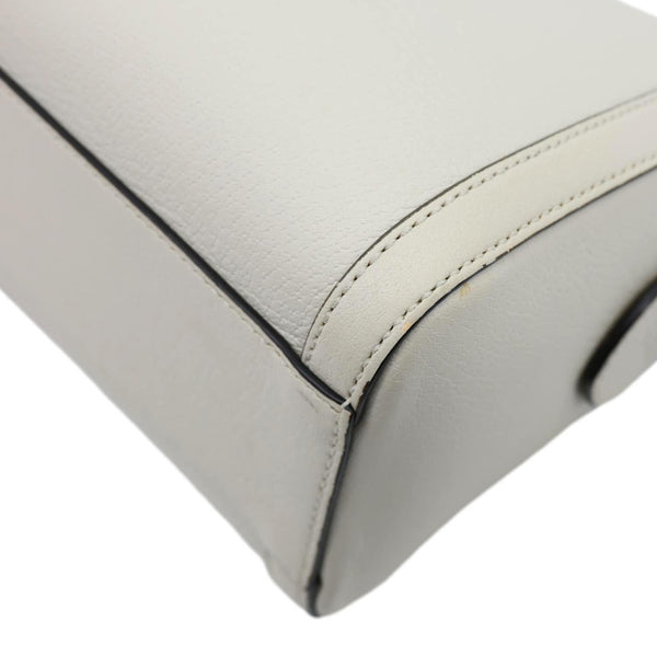 GUCCI Ophidia GG Medium Web Leather Top Handle Shoulder Bag Beige 524532