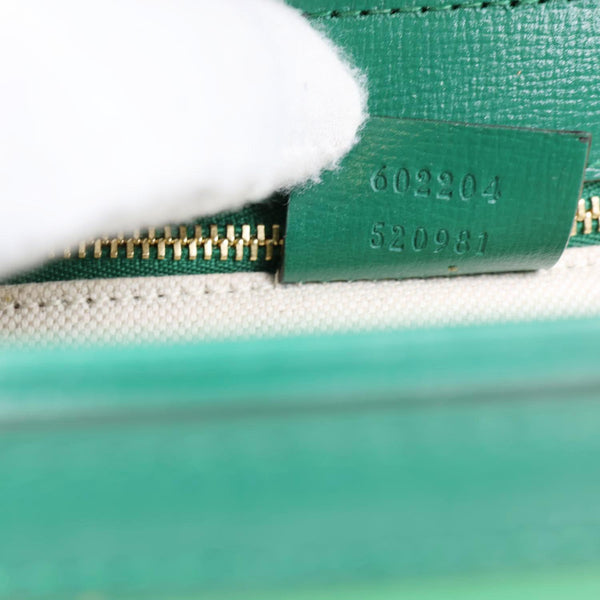 GUCCI Horsebit 1955 Small Leather Shoulder Bag Green 602204