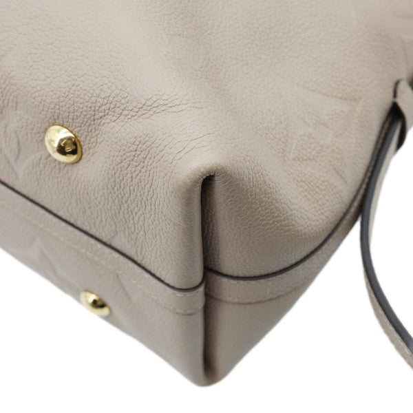 LOUIS VUITTON Carryall MM Empreinte Leather Shoulder Bag Beige