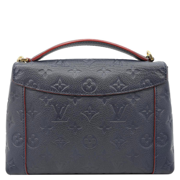 LOUIS VUITTON Blanche Empreinte Leather Shoulder Bag Marine Rouge