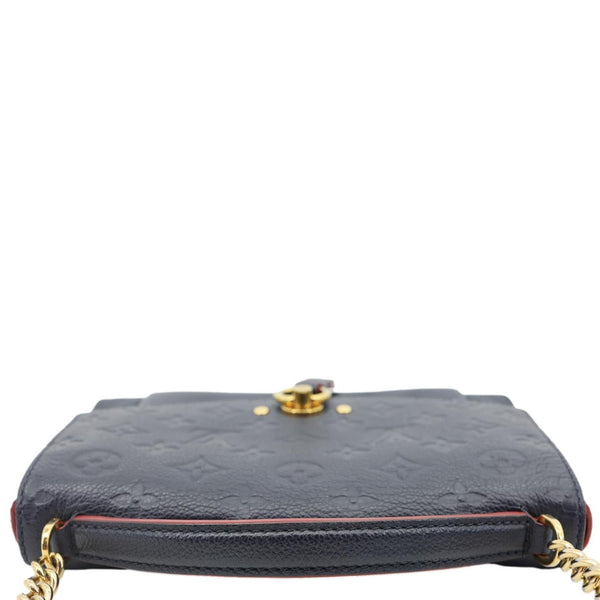 LOUIS VUITTON Blanche Empreinte Leather Shoulder Bag Marine Rouge