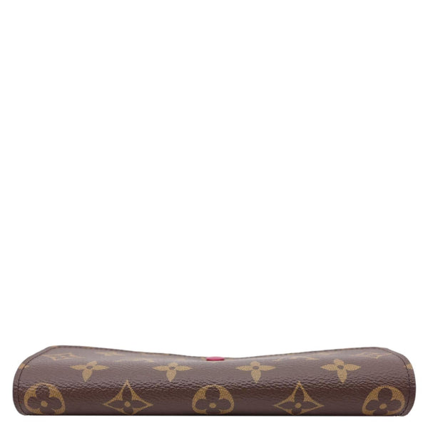LOUIS VUITTON Emilie Monogram Canvas Wallet Fuchsia