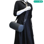 LOUIS VUITTON Polochon PM Soft Monogram Eclipse Canvas Crossbody Bag Black