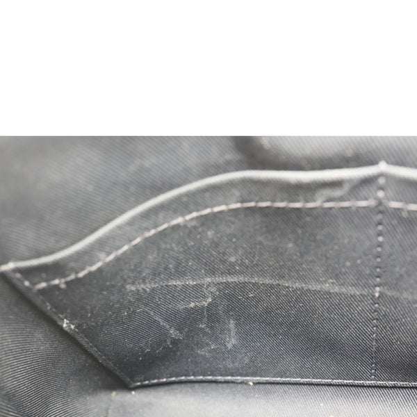 LOUIS VUITTON Blanche Empreinte Leather Shoulder Bag Marine Rouge