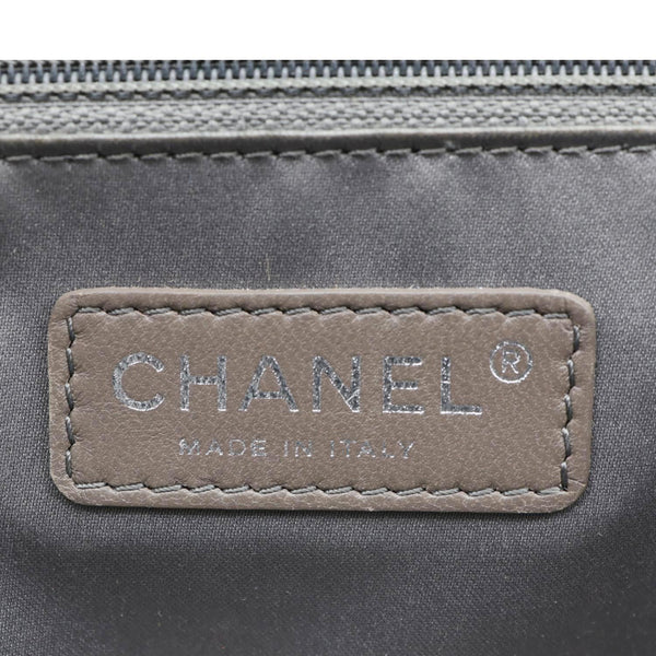 CHANEL Classic Flap Quilted Leather Shoulder Bag Grey