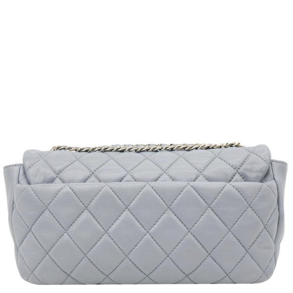 CHANEL Classic Flap Quilted Leather Shoulder Bag Grey