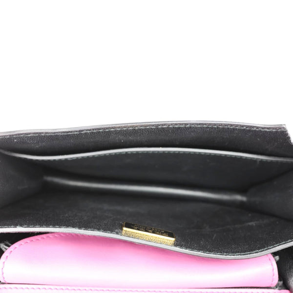 PRADA Cahier City Calf Saffiano Leather Shoulder Bag Pink