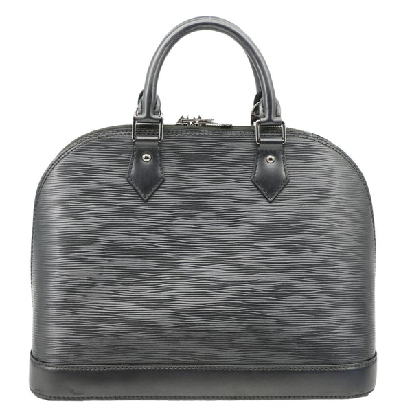 LOUIS VUITTON Alma PM Epi Leather Satchel Bag Metallic Grey