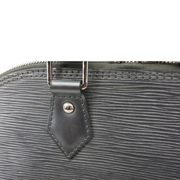 LOUIS VUITTON Alma PM Epi Leather Satchel Bag Metallic Grey