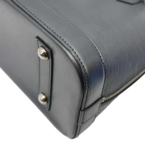LOUIS VUITTON Alma PM Epi Leather Satchel Bag Metallic Grey