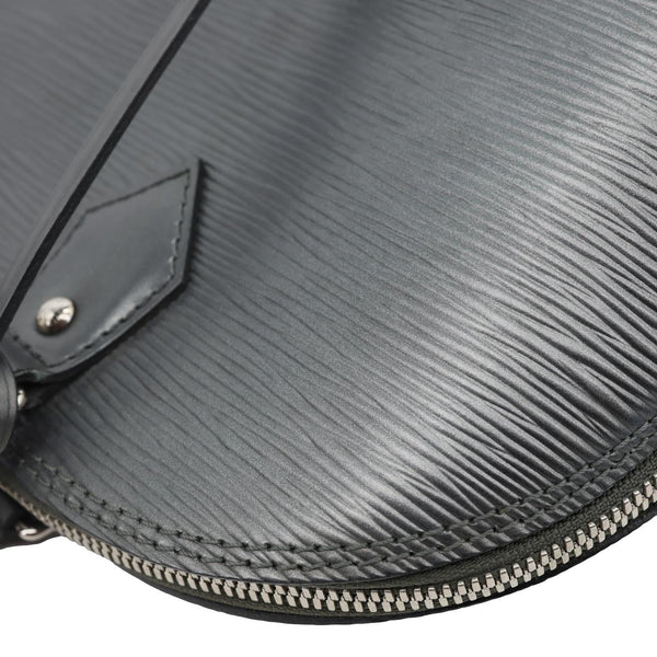 LOUIS VUITTON Alma PM Epi Leather Satchel Bag Metallic Grey