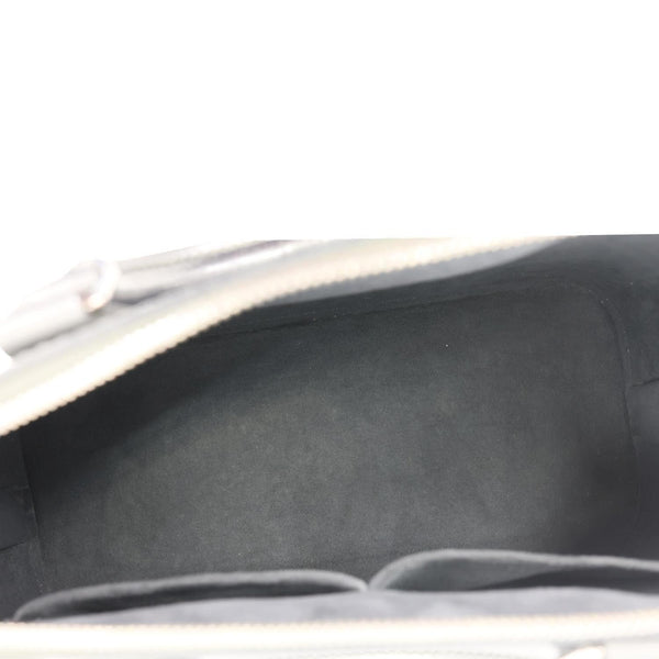 LOUIS VUITTON Alma PM Epi Leather Satchel Bag Metallic Grey