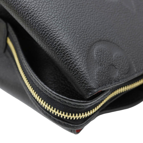 LOUIS VUITTON Grand Palais MM Monogram Empreinte Leather Shoulder Bag Black