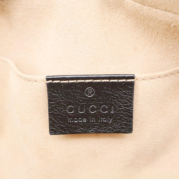 GUCCI Marmont Small Monogram Canvas Camera Crossbody Bag Beige 447632