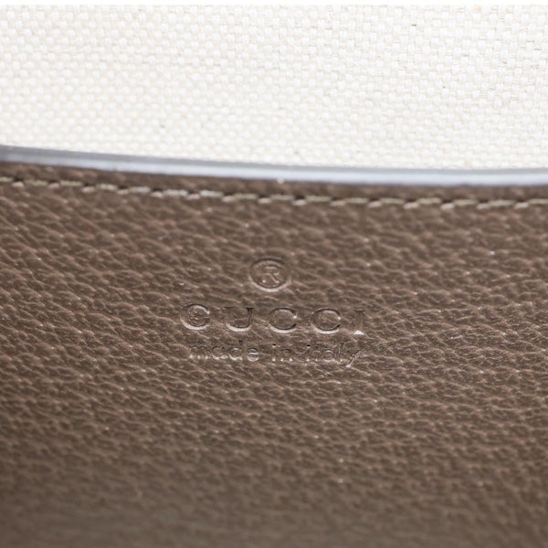 GUCCI Diana Bamboo Small GG Jumbo Canvas Tote Bag Beige 660195