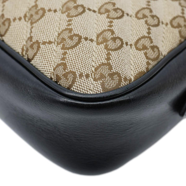 GUCCI Marmont Small Monogram Canvas Camera Crossbody Bag Beige 447632