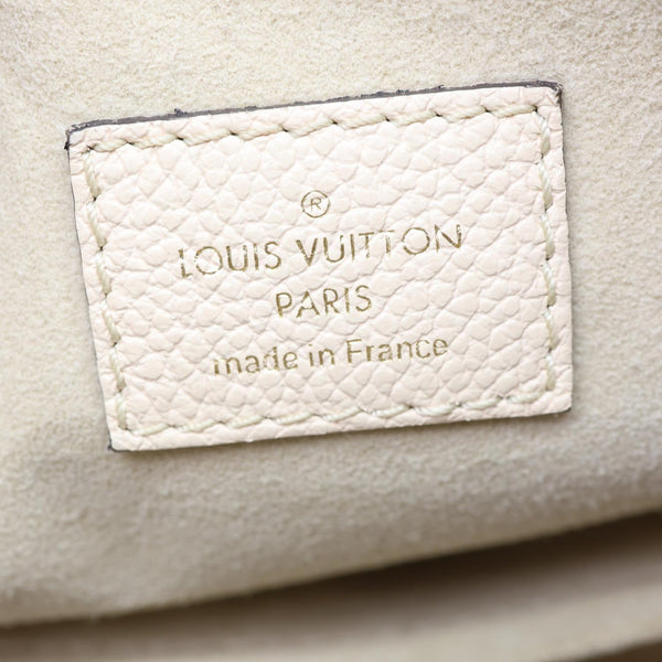 LOUIS VUITTON Marshmallow Giant By The Pool Empreinte Leather Hobo Bag Cream