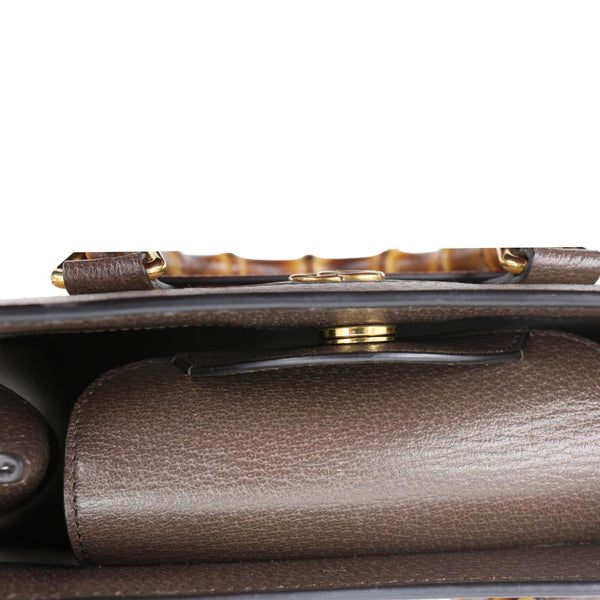 GUCCI Diana Bamboo Small GG Jumbo Canvas Tote Bag Beige 660195