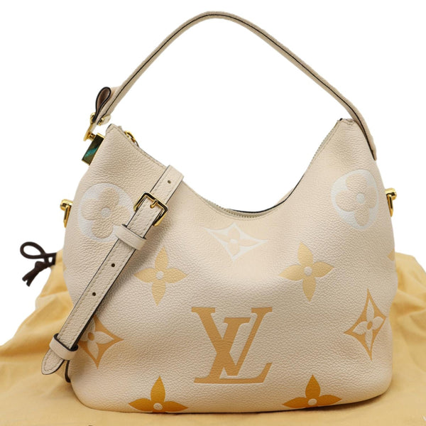LOUIS VUITTON Marshmallow Giant By The Pool Empreinte Leather Hobo Bag Cream