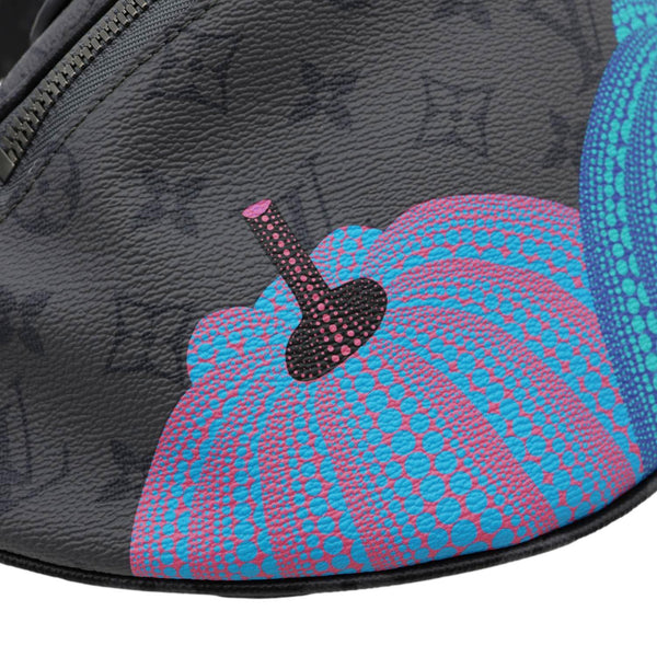 LOUIS VUITTON LV X YK Monogram Reverse Eclipse Pumpkin Canvas Bumbag Gray