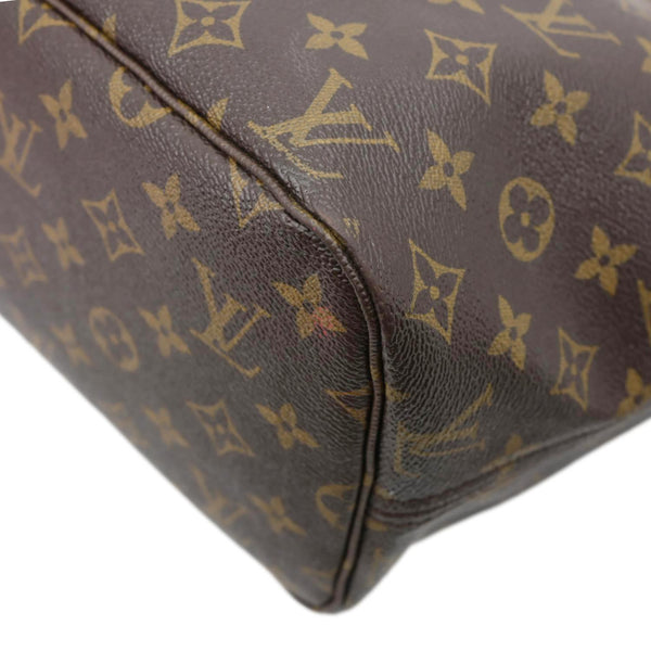 LOUIS VUITTON Neverfull MM Monogram Canvas Tote Bag Brown