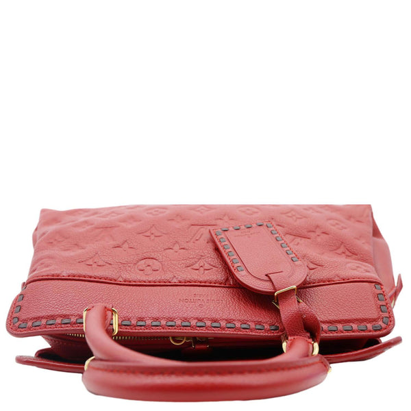 LOUIS VUITTON Vosges MM Empreinte Leather Shoulder Bag Red