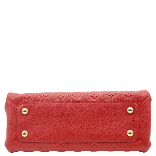 LOUIS VUITTON Vosges MM Empreinte Leather Shoulder Bag Red