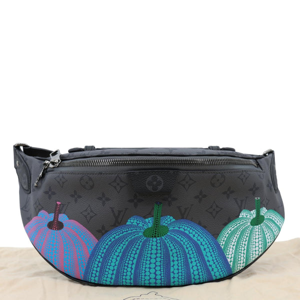 LOUIS VUITTON LV X YK Monogram Reverse Eclipse Pumpkin Canvas Bumbag Gray