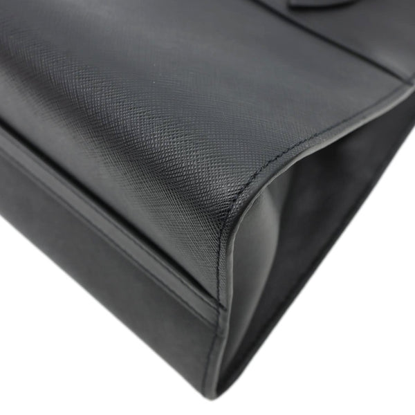 PRADA Paradigme Saffiano Leather Tote Shoulder Bag Black