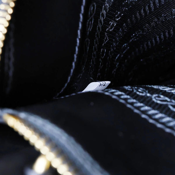 PRADA Paradigme Saffiano Leather Tote Shoulder Bag Black