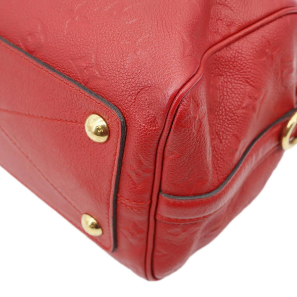 LOUIS VUITTON Speedy 25 Bandouliere Monogram Empreinte Crossbody Bag Red