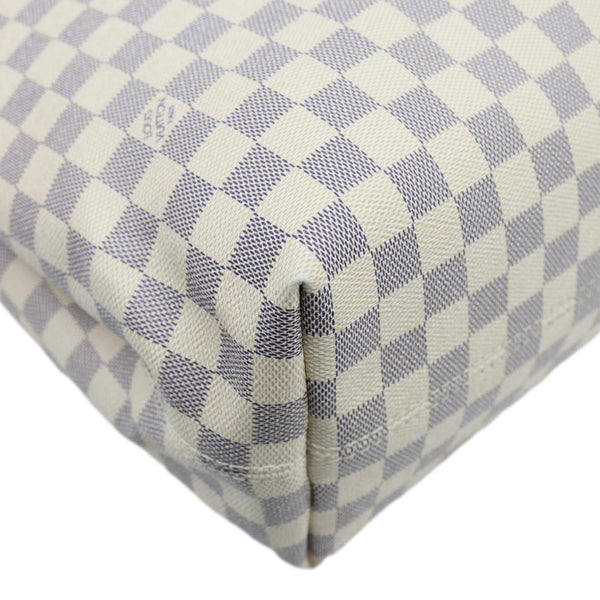 LOUIS VUITTON Graceful MM Damier Azur Hobo Bag Rose Ballerine